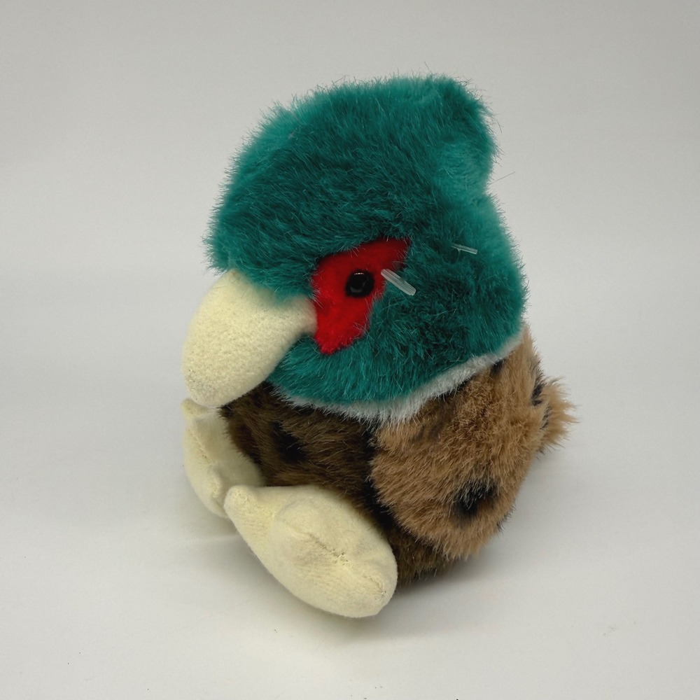 Vintage Swibco Puffkins Autumn the Pheasant Beanbag‎ Plush Toy 6700 1990s Bird